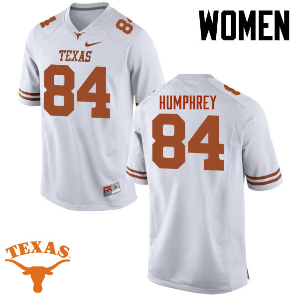 Women #84 Lil Jordan Humphrey Texas Longhorns College Football Jerseys-White
